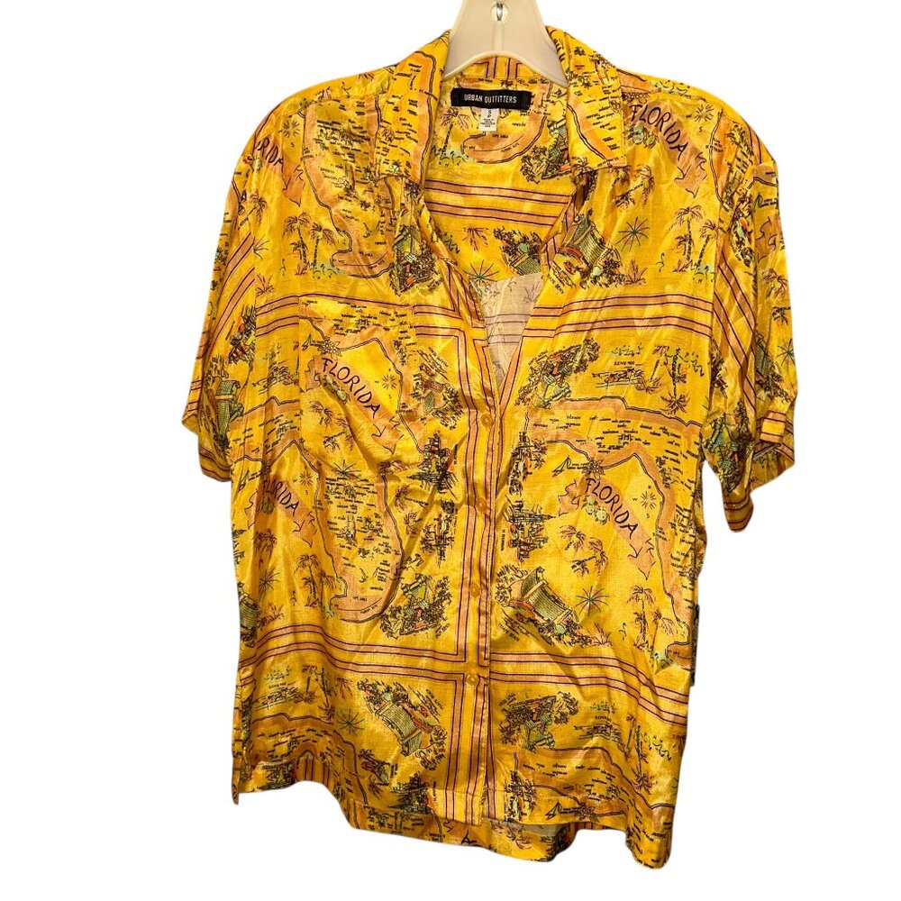 Urban Outfitters Summer adventure travel FLORIDA posctard print top S